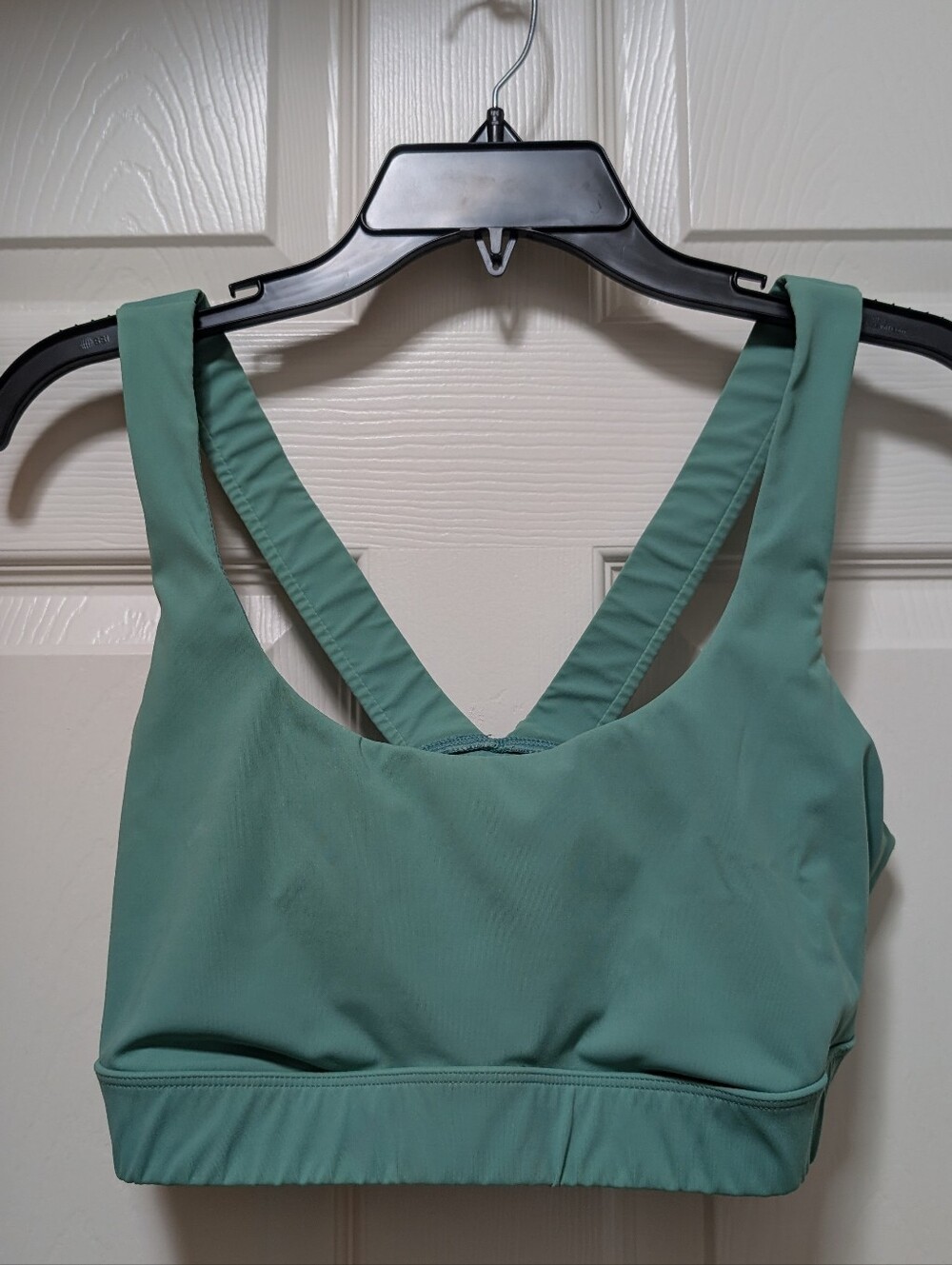 Vuori Stride Sports Bra Green Size XL High Impact Cross Back Athletic Yoga Teal